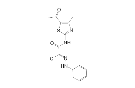 2-(5-acetyl-4-methylthiazol-2-ylamino)-2-oxo-N'-phenylacetohydrazonoyl chloride