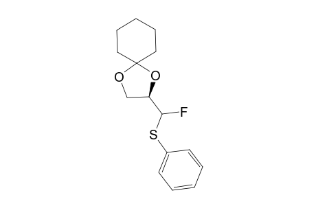 (R)-4-[FLUORO-(PHENYLTHIO)-METHYL]-2-SPIRO-CYCLOHEXYL-1,3-DIOXOLANE;LESS-POLAR-DIASTEREOMER