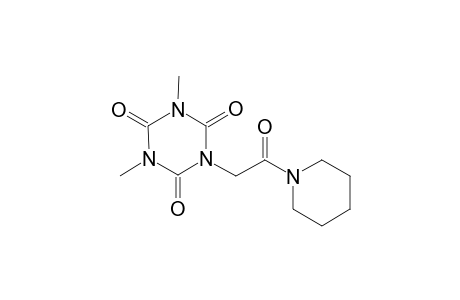 1,3,5-triazine-2,4,6(1H,3H,5H)-trione, 1,3-dimethyl-5-[2-oxo-2-(1-piperidinyl)ethyl]-