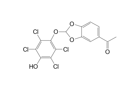 1-[2-(2,3,5,6-tetrachloro-4-hydroxy-phenoxy)-1,3-benzodioxol-5-yl]ethanone
