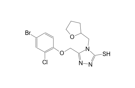 5-[(4-bromo-2-chlorophenoxy)methyl]-4-(tetrahydro-2-furanylmethyl)-4H-1,2,4-triazole-3-thiol