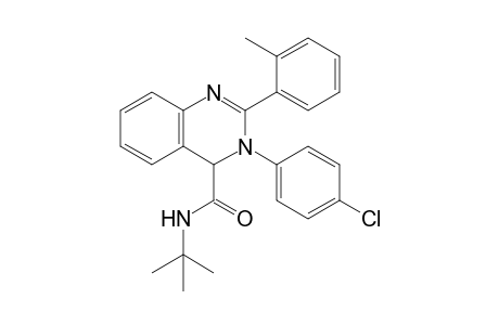 N-tert-Butyl-3-(4-chlorophenyl)-2-(o-tolyl)-3,4-dihydro quinazoline-4-carboxamide