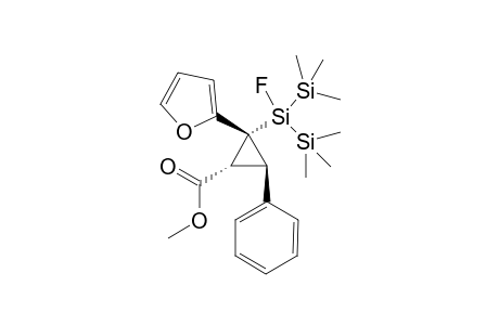 Methyl 2-(1'-fluoro-1',1'-bistrimethylsilyl)silyl-2-(furan-2'-yl)-3-phenylcyclopropane carboxylate