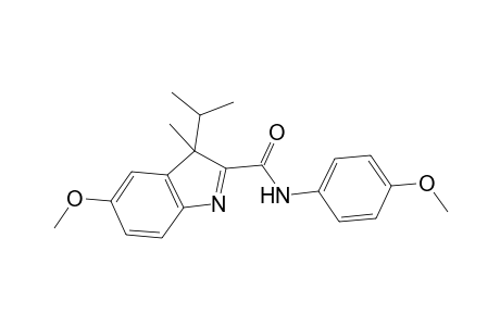 3H-Indole-2-carbox-p-anisidide, 3-isopropyl-5-methoxy-3-methyl-