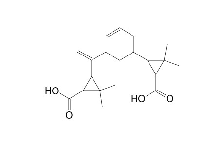 1,7-Octadiene, 2,5-bis-(cis)-(2,2-dimethyl-3-carboxycyclopropyl)-