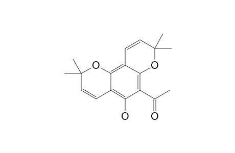 OCTANDRENOLONE-[1-(5-HYDROXY-2,2,8,8-TETRAMETHYL-2H,8H-PYRANO-[2,3-F]-CHROMEN-6-YL)-ETHANONE]