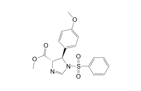 trans-4-(Methoxycarbonyl)-5-(4-methoxyphenyl)-1-N-benzenesulfonyl-2-imidazoline