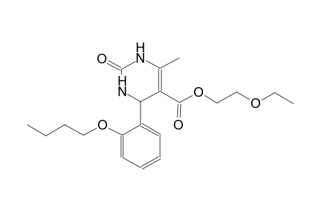 5-pyrimidinecarboxylic acid, 4-(2-butoxyphenyl)-1,2,3,4-tetrahydro-6-methyl-2-oxo-, 2-ethoxyethyl ester