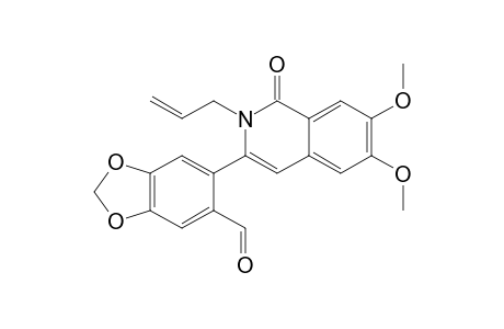 6-(2-Allyl-1,2-dihydro-6,7-dimethoxy-1-oxoisoquinolin-3-yl)benzo[d][1,3]dioxole-5-carbaldehyde