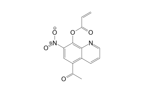 2-Propenoic acid, 5-acetyl-7-nitro-8-quinolinyl ester
