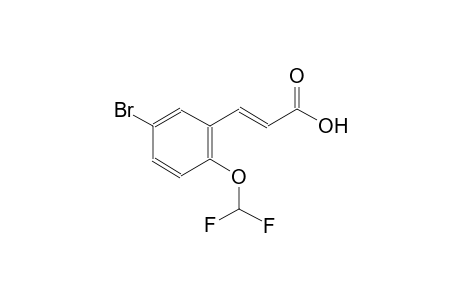 (2E)-3-[5-bromo-2-(difluoromethoxy)phenyl]-2-propenoic acid