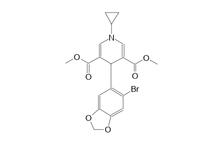 4-(6-bromo-1,3-benzodioxol-5-yl)-1-cyclopropyl-4H-pyridine-3,5-dicarboxylic acid dimethyl ester