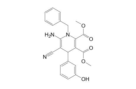 Dimethyl 6-Amino-1-benzyl-5-cyano-1,4-dihydro-4-(3-hydroxyphenyl)pyridine-2,3-dicarboxylate