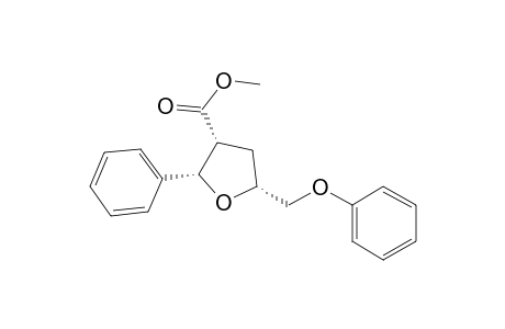Methyl (R*,S*,R*)-2-Phenyl-5-(phenoxymethyl)-2,3,4,5-tetrahydro-3-furancarboxylate