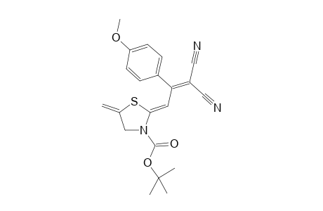 (2Z)-2-[3,3-dicyano-2-(4-methoxyphenyl)prop-2-enylidene]-5-methylene-3-thiazolidinecarboxylic acid tert-butyl ester