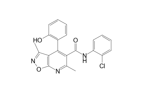N-(2-Chlorophenyl)-4-(2-hydroxyphenyl)-3,6-dimethylisoxazolo[5,4-b]pyridine-5-carboxamide
