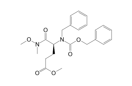 (S)-N-methyl-N-methoxy-2-(benzyl(benzyloxycarbonyl)amino)pentanedioicacid 1-amide 5-methylester