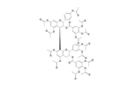 EPIAFZELECHIN-3-O-GALLATE-(4[BETA]-6)-EPICATECHIN-3-O-GALLATE-PERACETATE