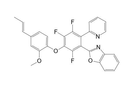 (E)-2-(2,4,5-Trifluoro-3-(2-methoxy-4-(prop-1-enyl)phenoxy)-6-(pyridin-2-yl)phenyl)benzoxazole