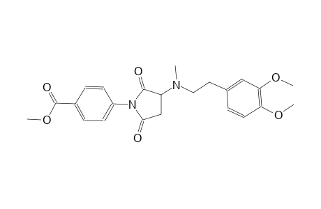 benzoic acid, 4-[3-[[2-(3,4-dimethoxyphenyl)ethyl]methylamino]-2,5-dioxo-1-pyrrolidinyl]-, methyl ester