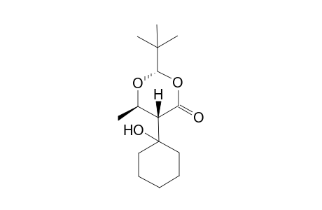 (1S,2S,3R)-2-(t-Butyl)-5-(1'-hydroxycyclohexyl)-6-methyl-1,3-dioxan-4-one