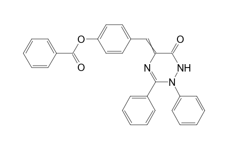 4-((6-oxo-2,3-diphenyl-1,2-dihydro-1,2,4-triazin-5(6H)-ylidene) methyl) phenyl benzoate