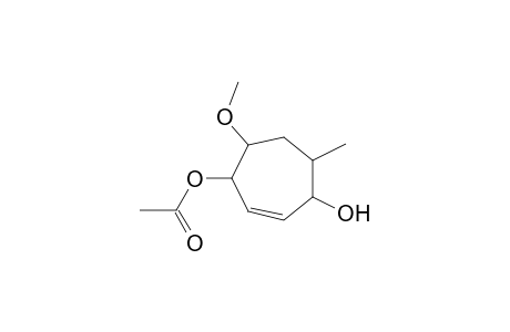 4-Acetoxy-1-hydroxy-5-methoxy-7-methyl-2-cycloheptene
