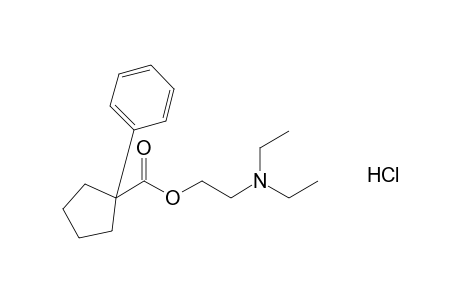 1-phenylcyclopentanecarboxylic acid, 2-(diethylamino)ethyl ester, hydrochloride
