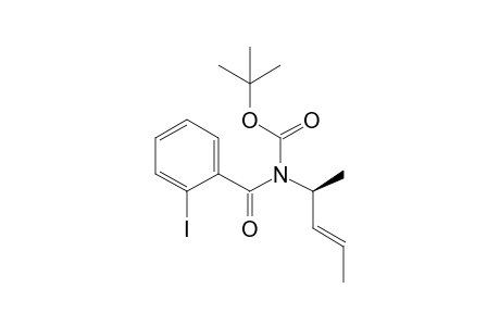(S)-N-(t-Butoxycarbonyl)-2-iodo-N-(1'-methyl-2'-butenyl)benzamide