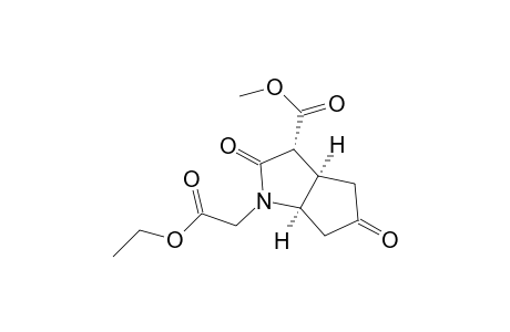 Cyclopenta[b]pyrrole-1(2H)-acetic acid, hexahydro-3-(methoxycarbonyl)-2,5-dioxo-, ethyl ester, (3.alpha.,3a.alpha.,6a.alpha.)-