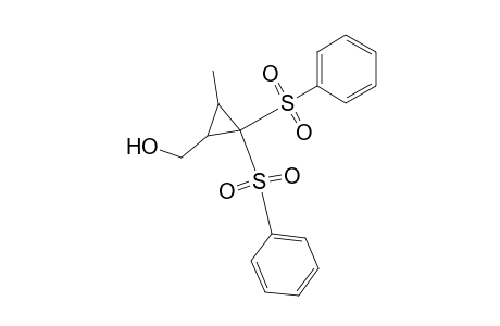 2-Methyl-3,3-bis(phenylsulfonyl)cyclopropanemethanol
