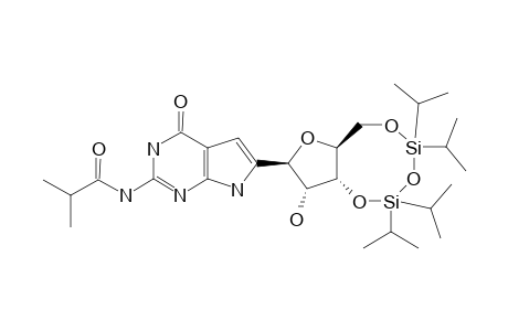 2-ISOBUTYRYLAMINO-6-[3,5-(1,1,3,3-TETRAISOPROPYL-1,3-DISILOXAN-1,3-YL)-BETA-D-RIBOFURANOSYL]-7H-PYRROLO-[2,3-D]-PYRIMIDIN-4(3H)-ONE