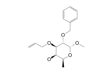 METHYL-3-O-ALLYL-2-O-BENZYL-6-DEOXY-ALPHA-D-GALACTOPYRANOSIDE
