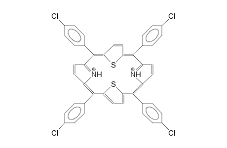 meso-Tetrakis(4-chloro-phenyl)-21,23-dithia-porphine dication
