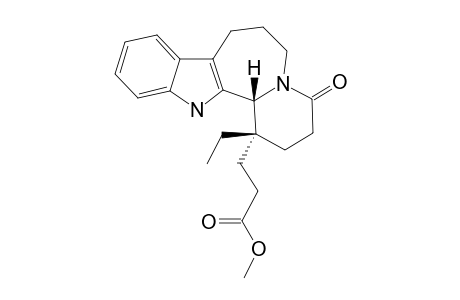 Methyl [(1-ethyl-1,2,3,4,6,7,8,13b-octahydro-13H-pyrido[1',2' : 1,2]azepino[3,4-b]indole-1-propionate}