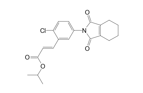 2-Propenoic acid, 3-[2-chloro-5-(1,3,4,5,6,7-hexahydro-1,3-dioxo-2H-isoindol-2-yl)phenyl]-, 1-methylethyl ester