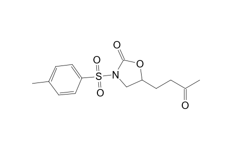 3-[(4-Methylphenyl)sulfonyl]-5-(3-oxobutyl)-1,3-oxazolidin-2-one