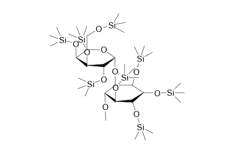 (((1R,2S,3R,4S,5R,6R)-5-methoxy-6-(((2R,3R,4S,5S,6R)-3,4,5-tris((trimethylsilyl)oxy)-6-(((trimethylsilyl)oxy)methyl)tetrahydro-2H-pyran-2-yl)oxy)cyclohexane-1,2,3,4-tetrayl)tetrakis(oxy))tetrakis(trimethylsilane)