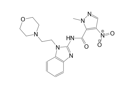 1-methyl-N-{1-[2-(4-morpholinyl)ethyl]-1H-benzimidazol-2-yl}-4-nitro-1H-pyrazole-5-carboxamide