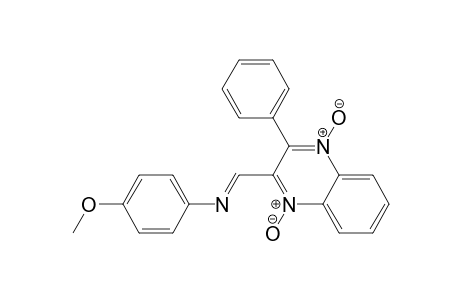 Benzenamine, 4-methoxy-N-[(3-phenyl-2-quinoxalinyl)methylene]-, N,N'-dioxide