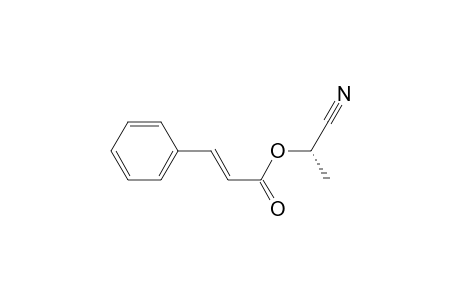2-Propenoic acid, 3-phenyl-, 1-cyanoethyl ester, [S-(E)]-