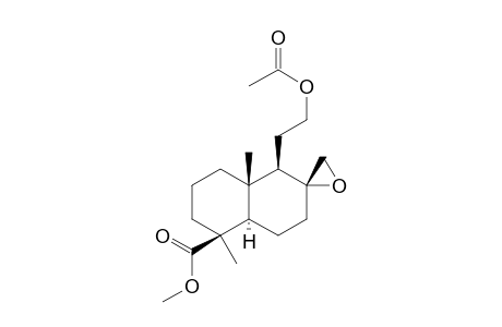 (1S,4aS,5R,6R,8aR)-5-(2-acetoxyethyl)-1,4a-dimethyl-spiro[decalin-6,2'-oxirane]-1-carboxylic acid methyl ester