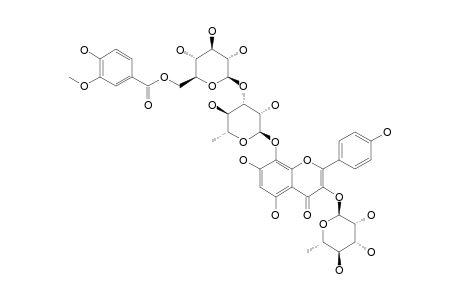 KAEMPFEROL-3-O-RHAMNOPYRANOSYL-7-O-[6-FERULOYL-GLUCOPYRANOSYL-(1->3)-RHAMNOPYRANOSIDE]