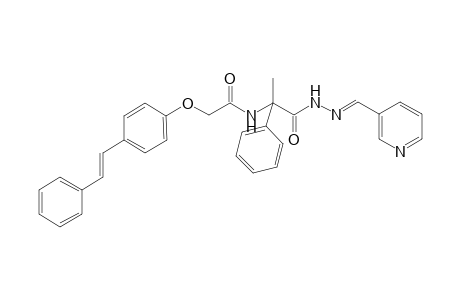 N(1)-[(Stilbenyloxy)methylenecarbonylamino](1"'-phenyl)ethylcarbonyl}-N(2)-(3"-pyridin-1"-yl)hydrazone