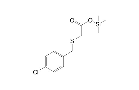 [(4-Chlorobenzyl)sulfanyl]acetic acid, tms derivative