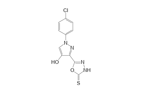 5-(1-(4-Chlorophenyl)-4-hydroxy-1H-pyrazol-3-yl)-1,3,4-oxadiazolin-2-thione