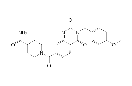1-{[3-(4-methoxybenzyl)-2,4-dioxo-1,2,3,4-tetrahydro-7-quinazolinyl]carbonyl}-4-piperidinecarboxamide