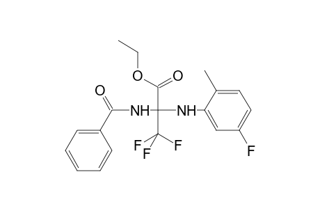 Propanoic acid, 2-(benzoylamino)-3,3,3-trifluoro-2-[(5-fluoro-2-methylphenyl)amino]-, ethyl ester