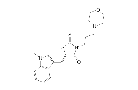 (5Z)-5-[(1-methyl-1H-indol-3-yl)methylene]-3-[3-(4-morpholinyl)propyl]-2-thioxo-1,3-thiazolidin-4-one