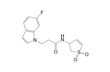 1H-indole-1-propanamide, N-(2,3-dihydro-1,1-dioxido-3-thienyl)-6-fluoro-
